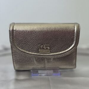 Coach Metallic Compact Wallet